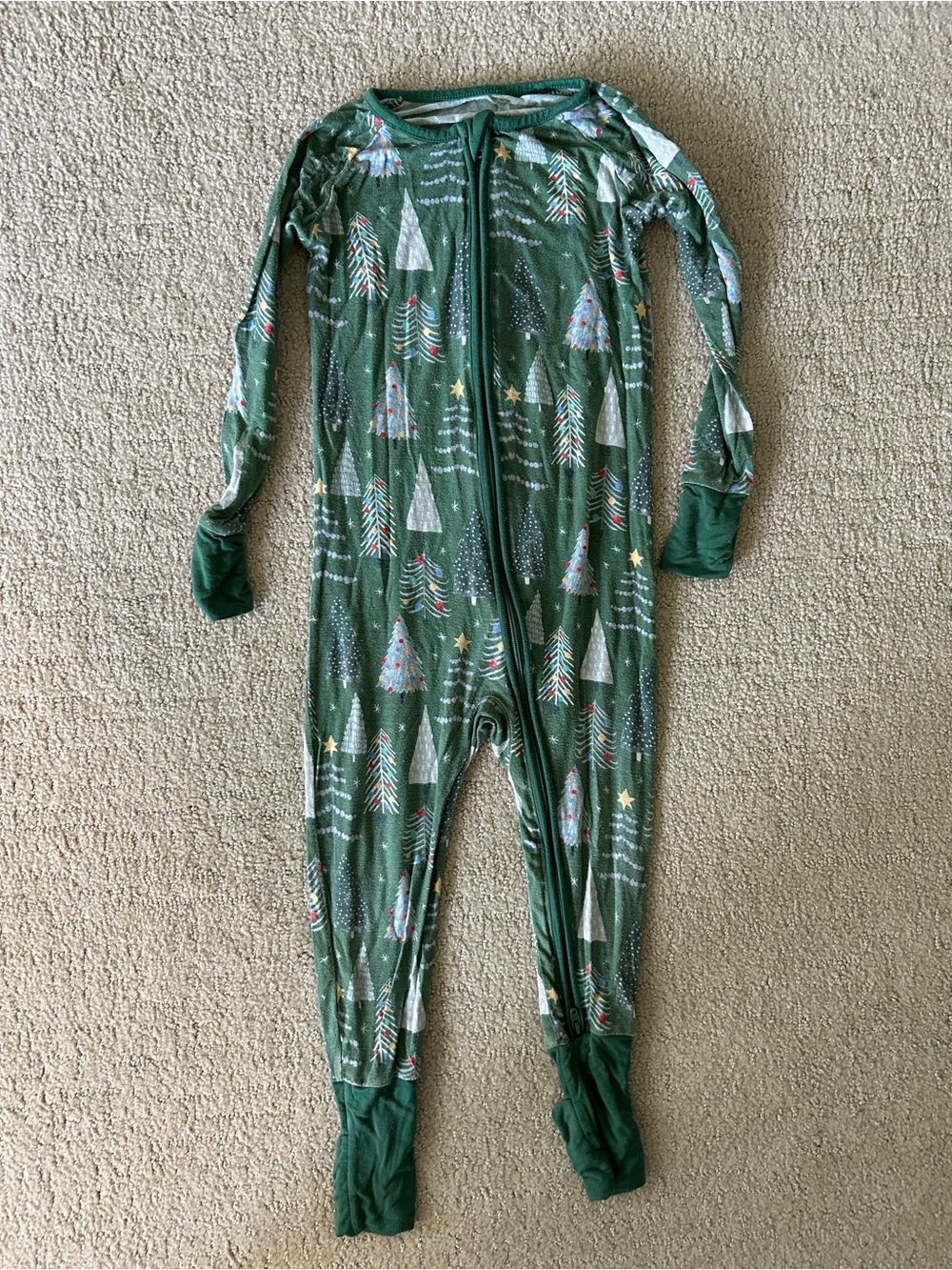 Little Sleepies Christmas tree pajama 18-24 months holiday winter